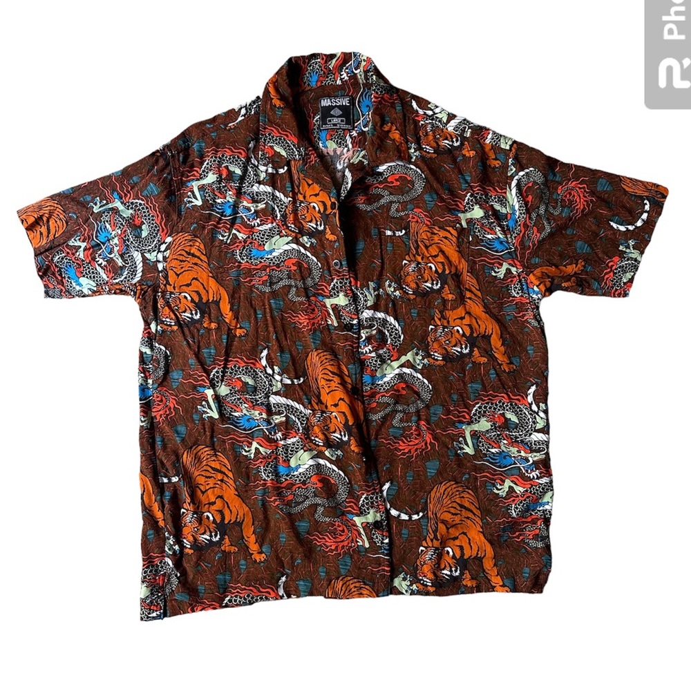 Massive Designer Short Sleeve Button Up